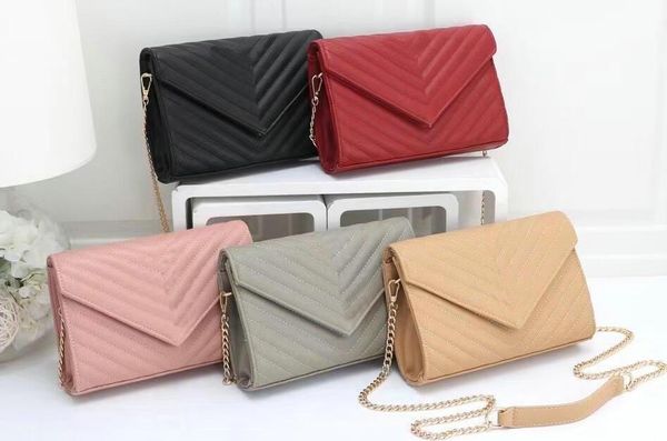 

designer shoulde bag totes handbags fashions crossbody bag calfskin classic diagonal stripes quilted chains medium cross body purse