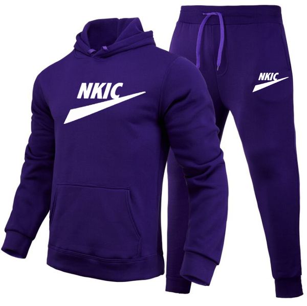 

Autumn Mens Sets Tracksuits Patchwork Jacket Sweatpants Fashion Sports Suit Casual Clothing 2 Pieces Sets Slim Tracksuit Brand LOGO Print, 13