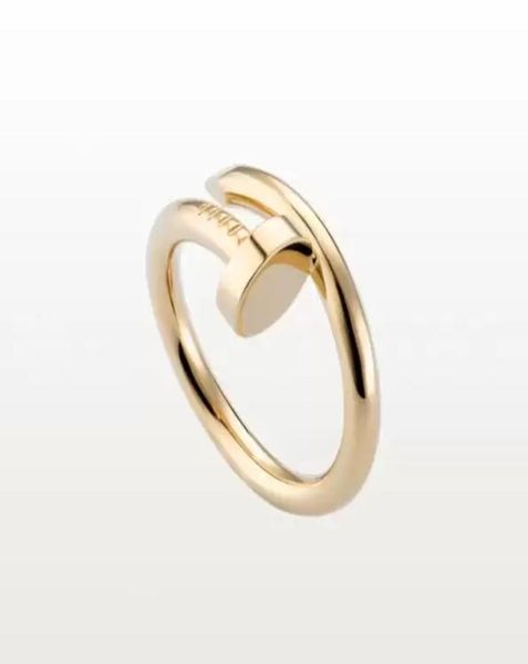 

nail ring women luxury designer jewelry couple love rings stainless steel alloy goldplated process fashion accessories never fade7947231, Silver