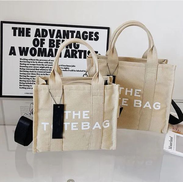 

marc the tote canvas shopping bag lady designer practical large capacity plain crossbody shoulder handbags womens wallets coin pur2499