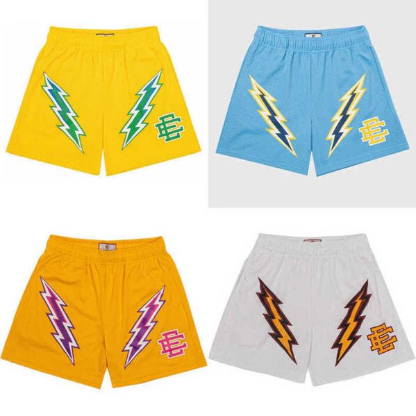 

men's fashion luxury ee shorts eric emanuel basic short new york city skyline men women jog pants casual fitness loose summer sports pa, White;black