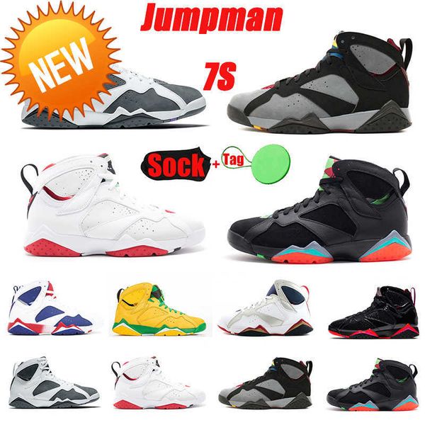 

new 7 7s mens basketball shoes sneakers trophy room bordeaux barcelona nights flint hare oregon ducks patent alternate mist men outdoor, Black