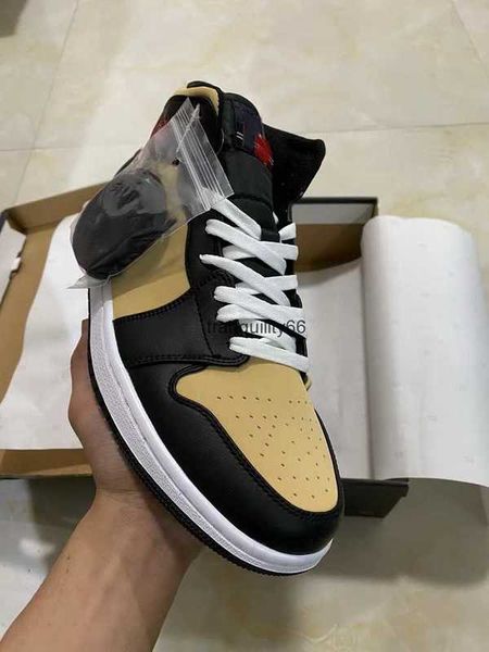 

shoes 1 mid jumpman 1s tartan tan black red designer sneakers dz5329-001