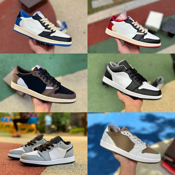 

jumpman x 1 low casual air jorden basketball shoes mens 1s fragment white brown ts red gold banned unc wolf grey silver toe black toe shadow