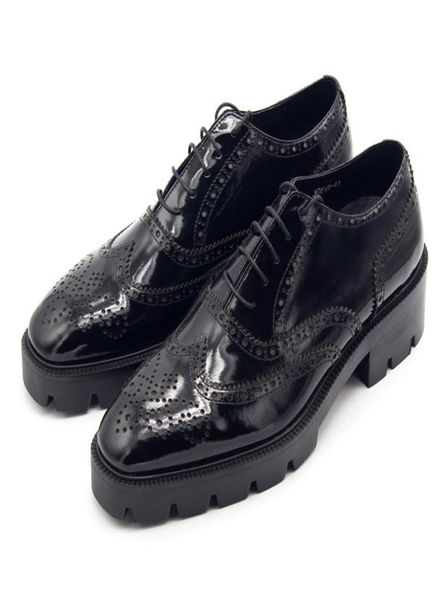 

classic thick heel brogue carved shoes handmade genuine leather leather shoes fashion mens wedding dress shoes3858655, Black