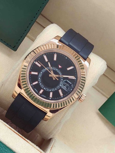

designer watches mens inside rotate ring separate adjust working automaticmovement wristwatches fashion gold blue mechanical watchs aaa qual, Slivery;brown
