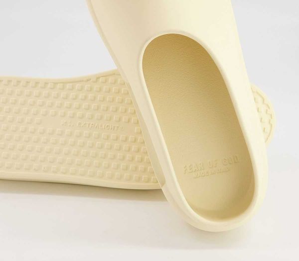 

fear of gods slip-on designer slippers slides sandals luxurys the california cement almond concrete cream 22, Black