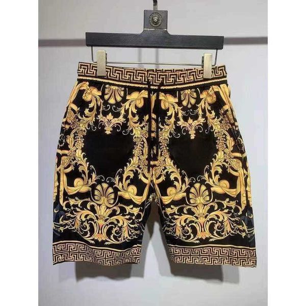 

fashion designer shorts men sweatpants summer beach mesh pants mens shorts medusa printed hip hop silkshorts 888, White;black
