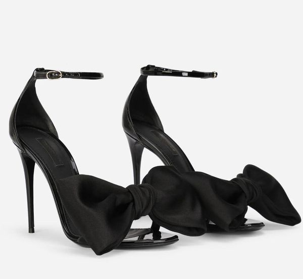 

luxury designer sandals womens shoes polished patent leather women high heels sandals for women party wedding heels, Black