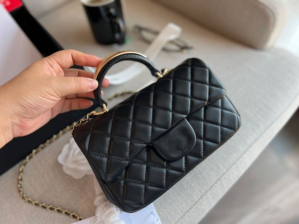 

10a cc channelity shoulder bags fashion designer cf handbag flap clutch crossbody bag metal handle wallet woman leather tote messenger bag u