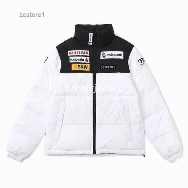 

couple's style mens descente down jackets veste homme designer parkas outdoor winter jassen outerwear big fur hooded fourrure manteau m, Black