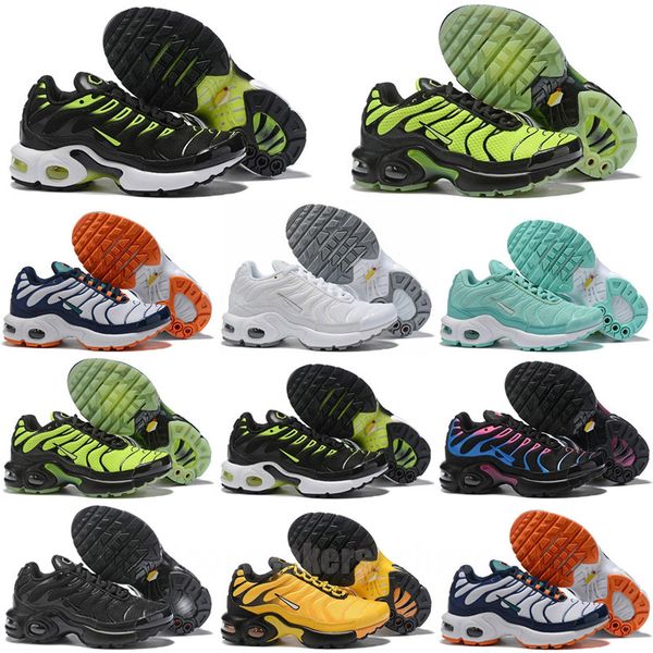 

tn plus kid sports running shoes rainbow children kids boy and girls trainers tns sneakers athletic classic outdoor sneakers eur 24-35, Black