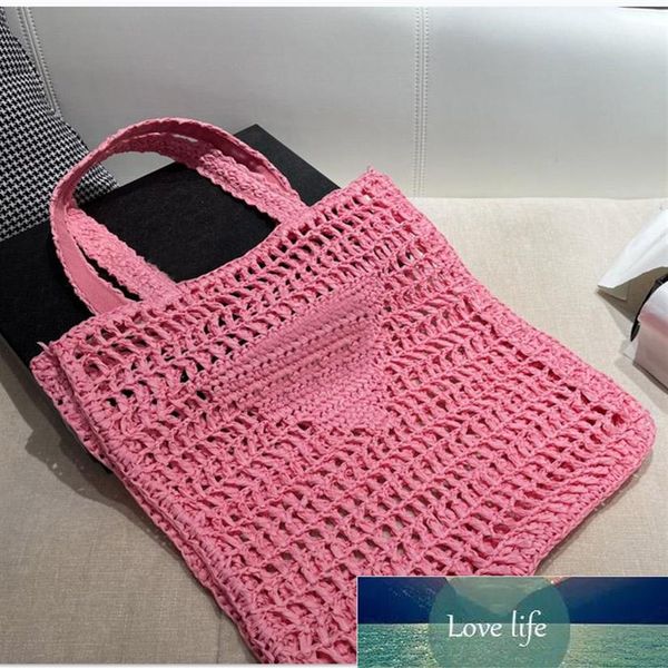 

women handbag summer new simple straw bag beach bags hand-woven woman shoulder bag sweet hollow crocheted304w