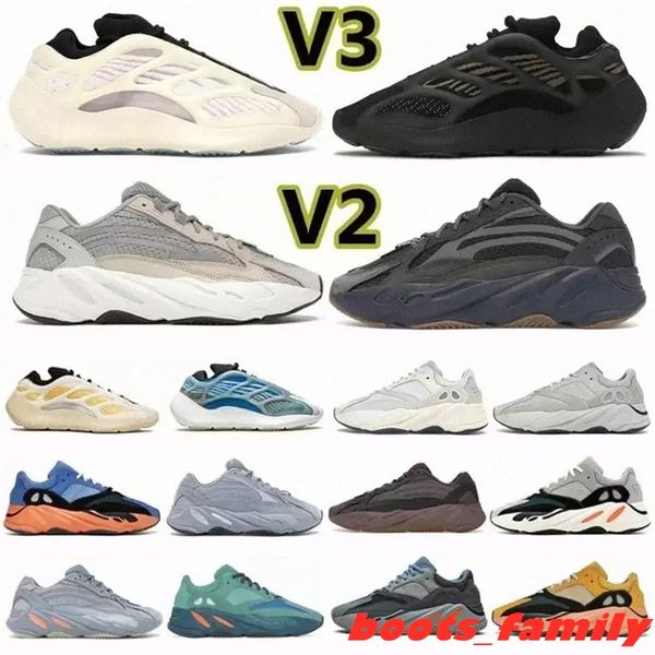

700 700s wave runner running shoes v2 v3 solid grey cream sun bright mauve yeezie hospital blue wash orange enflame amber women trainers yee