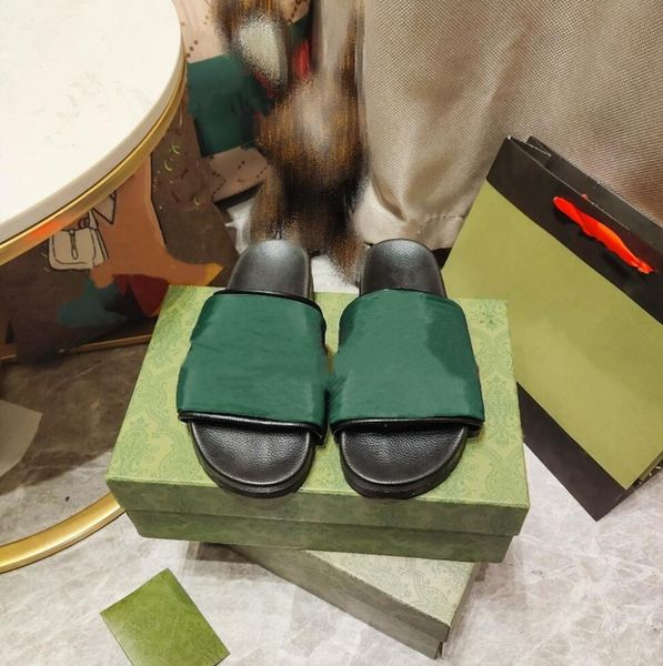 

designer new style slippers spring autumn leisure slipper men women fashion stripe flat bottom sandal couples outdoor beach shoe, Black