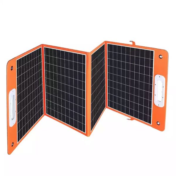 

wholesale 60w 100w popular outdoor camping solar panel 18v flexible foldable usb3.0 type c dc port solar generator energy