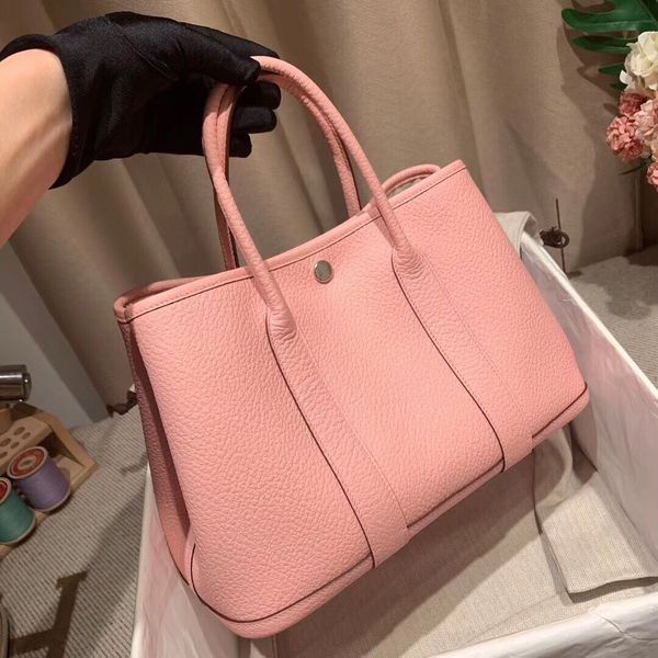

new fashion handbags luxurys designer bags silver women handbag genuine leather large capacity garden shoulder straddle tote bag with real l