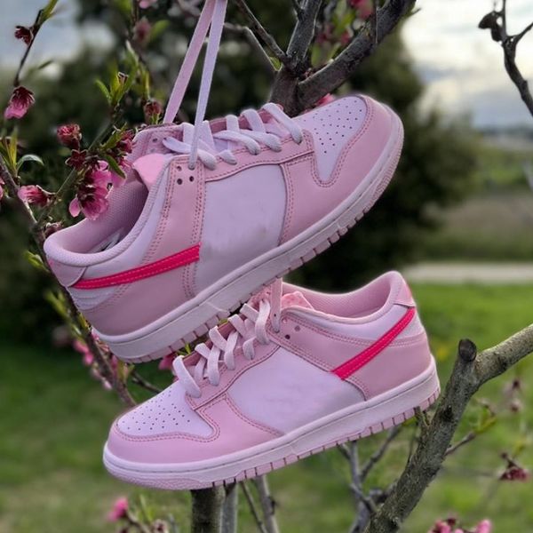 

shoes running low panda triple pink grey fog syracuse team green medium olive unc georgetown malachite sail gai sneakers 36-47