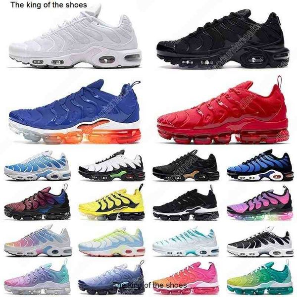 

breathable tn plus mens running shoes triple white black hyper blue purple oreo men women trainer sports sneakers size 36-45