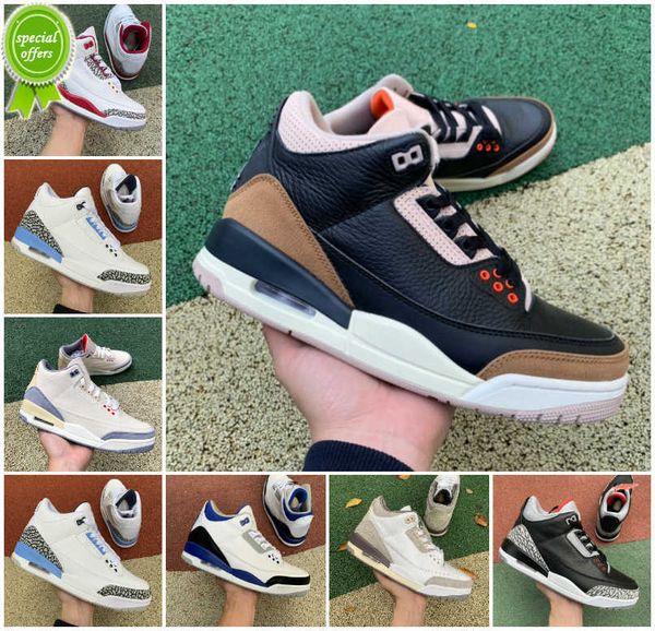 

jumpman 3 3s mens basketball shoes neapolitan dark mocha desert elephant kumquat cardinal red cement black cat racer blue fragment unc