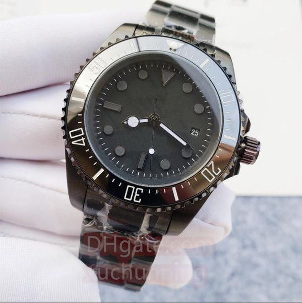 

2023 business men's watch 43mm automatic machine u1 stainless steel 904l black face waterproof luminous calendar watch, Slivery;brown
