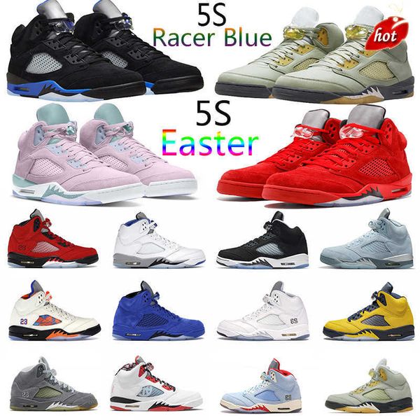 

jumpman amg 5 5s mens basketball shoes racer blue easter concord pro star red suede sail wolf gray fire red moonlight white coment what the