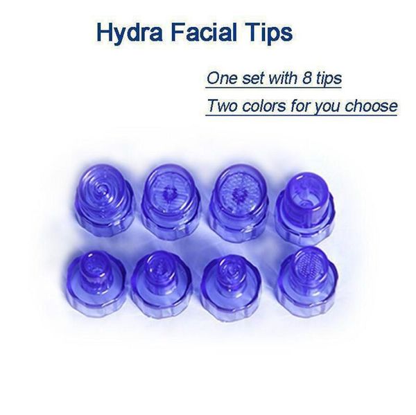 

accessories & parts hydra dermabrasion with two colors peeling head machines 8 tips one bag