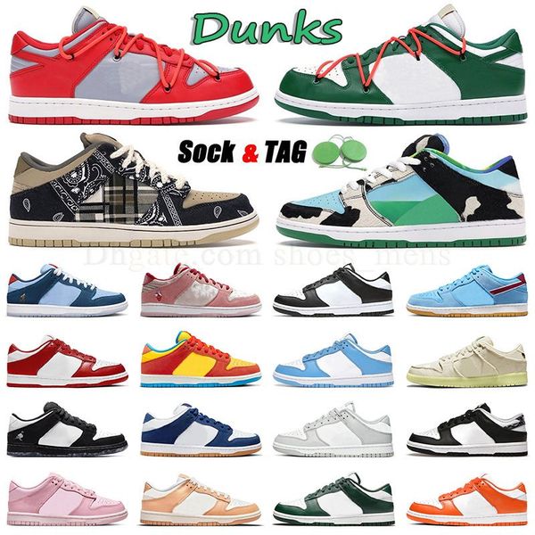 

2023 casual lows basketball shoes fashion designer chunky dunky medium olive panda black white why so sad harvest moon fog grey original sne