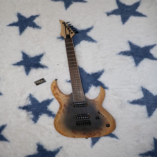 

raw wood rosewood fingerboard high-end pickup six string electric guitar