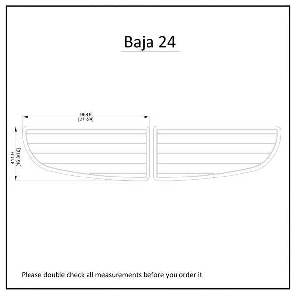 

baja 24 swim platform boat eva faux foam teak deck floor pad for boat cover