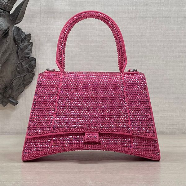 

evening bags rhinestone hourglass bag quality shimmer crossbody crescent bag handbag women hobo purses real genuine leather diamonds shoulde