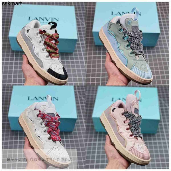 

designer dress shoes lanvins stars the same sports leisure fashion brand shoes men women shoes, Black