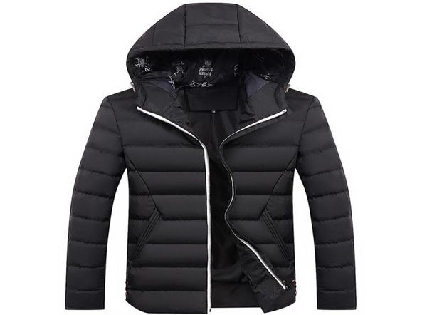 

winter jacket men 30 degree thicken warm parkas hooded coat men039s jackets outerwear men clothes bubble coats jaqueta masculi9630047, Black