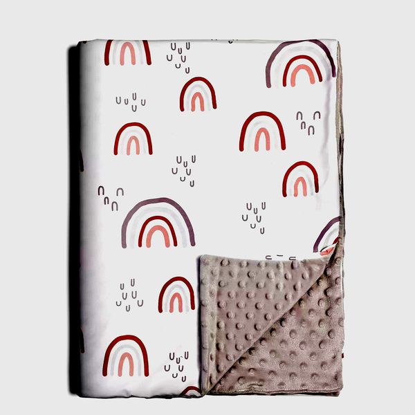 

100% polyester organic dot super soft minky baby blanket for newborns
