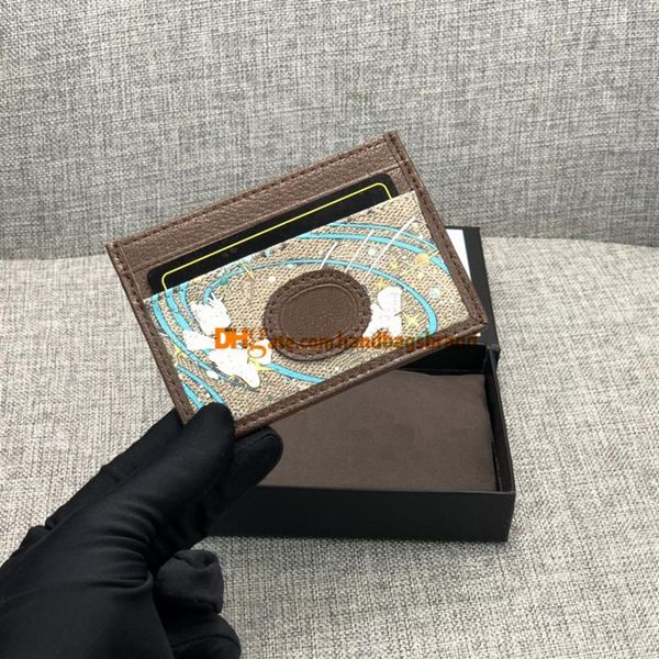 

647942 luxurys designers card holder classic casual printing credit card holders leather ultra slim wallet double g coin purses fa3362, Brown;gray