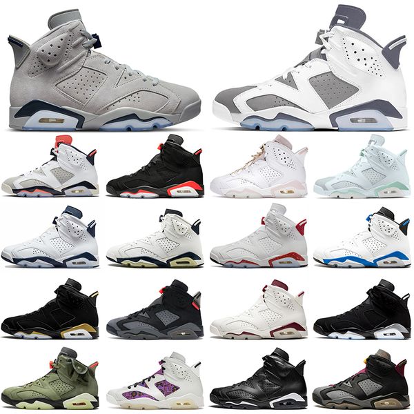 

6s jumpman 6 basketball shoes mens womens sneaker cool grey toro unc georgetown black infrared maroon millennial pink cactus jack men women