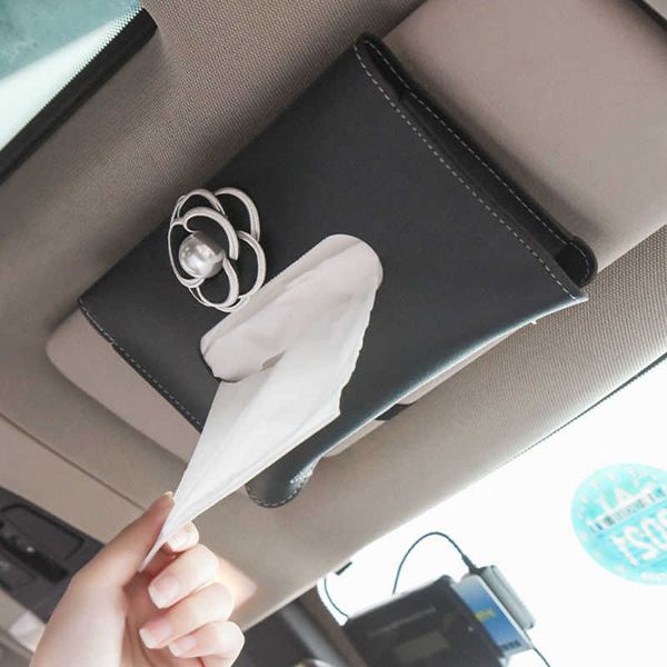 

car visor tissue box netflix creative camellia car hanging tissue box premium goddess model tissue bag t221219