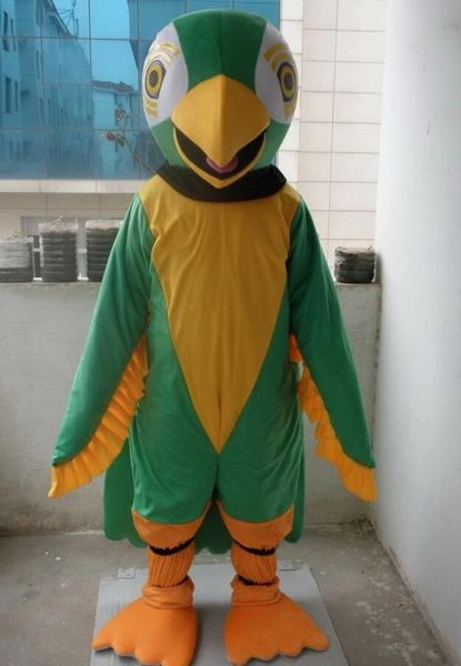 

professional new style parrot mascot costume fancy dress size, Red;yellow