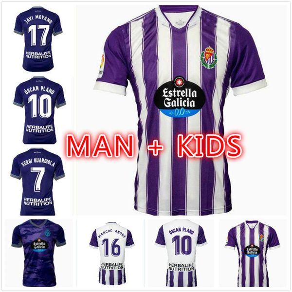 

21 22 real valladolid soccer jerseys 2021 2022 plano fede s r alcaraz ss sergi guardiola camisetas de futbol men kids kit footba290q, Black;yellow