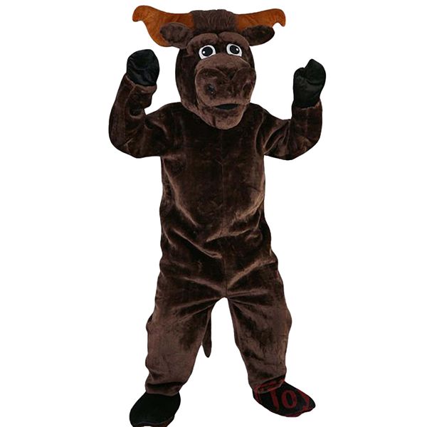 

animal bull mascot costumes cartoon mascot apparel performance carnival size promotional advertising clothings, Red;yellow