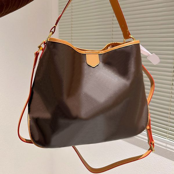 

large capacity shopping bag women crossbody bags fashion handbag full classic letter genuine leather removable shoulder strap lady tote hand