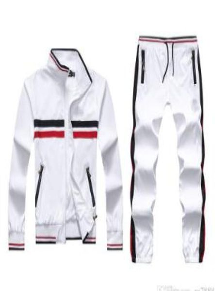 

men039s tracksuits autumn full zip tracksuit men sport suit white men sweatshirt pant hoodie set sweatsuit4797561, Gray