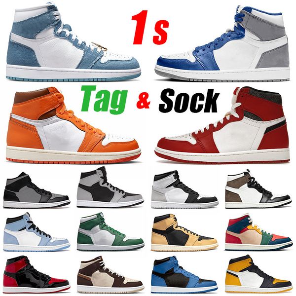 

jumpman 1 basketball shoes size us 12 1s lost and found off denim 1 men women sneakers starfish heirloom white og dark mocha true blue sport
