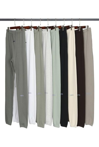 

autumn winter usa 3m reflective pants trousers casual matcha green coffee brown drawstring sweatpants men women jogger6328182, Black