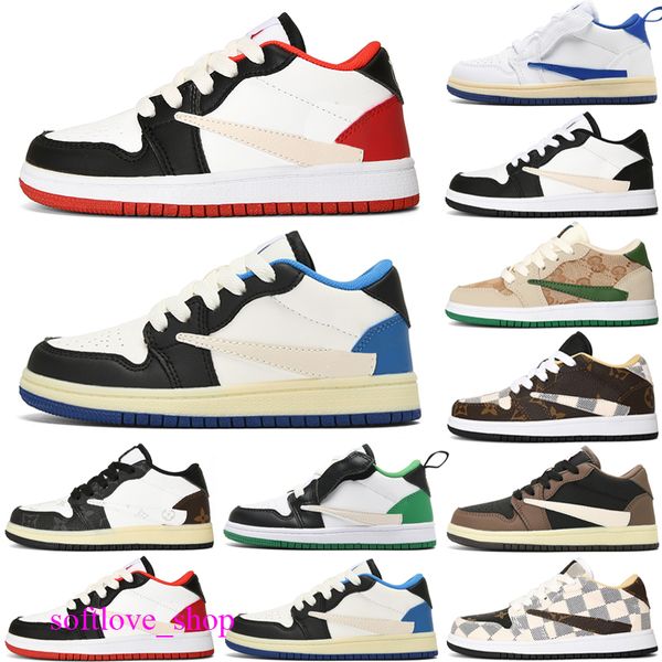 

starfish 1 basketball shoes 1 low reverse mocha taxi chicago gorge green bred patent hyper royal kids trainer sport24-35, Black