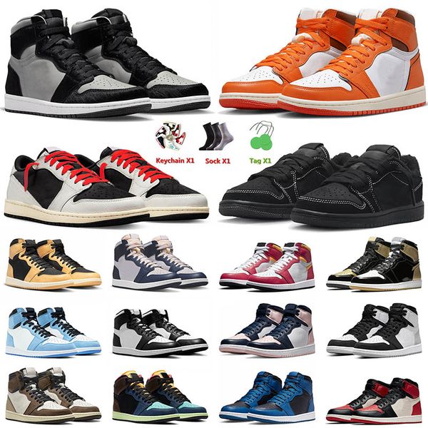 

2023 ts x 1 low basketball shoes 1s jumpman cactus jack black phantom starfish white unc twist off mens women trainers sneakers 36-46