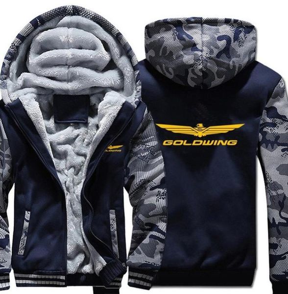 

men039s hoodies sweatshirts 2021winter goldwing gl1800 1500 camouflage sleeve jacket men fleece4544430, Black