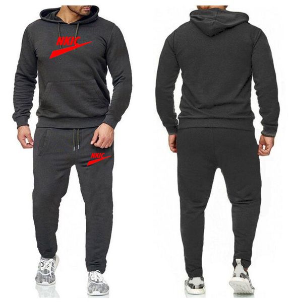 

winter hoodies Tracksuits suits men fashion Fleece red hoodie black Brand pants Casual Jogger suit tracksuit sweatshirt woman pullover Brand LOGO Print, White 2
