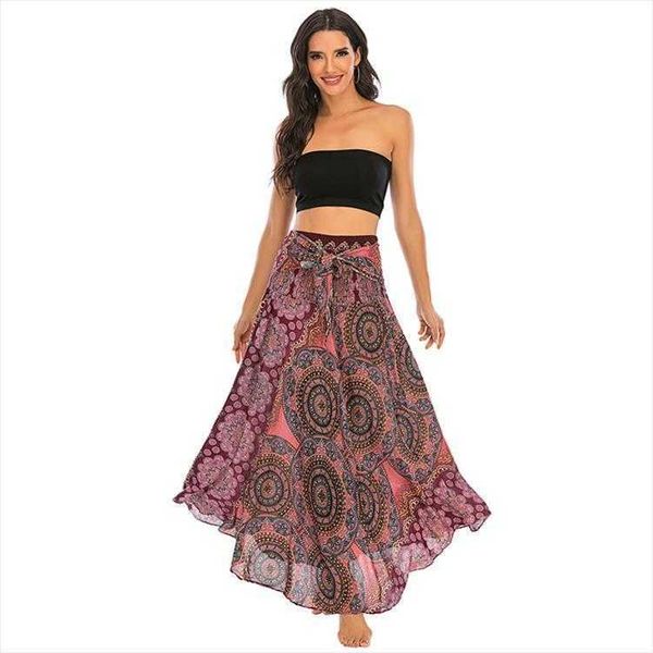 

s casual dress skirt beach vacation two-way large swing belly dance, Black;gray