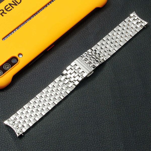 

watch bands 20mm solid stainless steel watch band for tissot 1853 t063 t063617 t063637 t063639a watchband watch strap wrist bracelet t221213, Black;brown